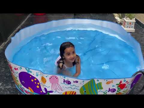 Pool party at home || beat the heat || @fantastic sisters #saarah Sahar