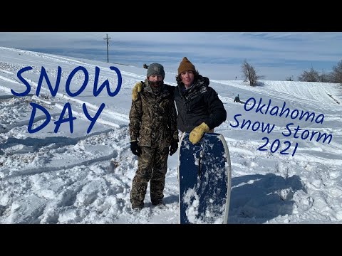Oklahoma winter storm 2021 / SNOW SLEDDING