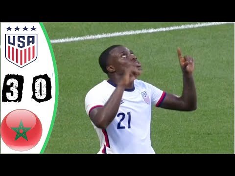 USA vs Morocco 3 0 Extended Highlights & Goals   2nd June 2022