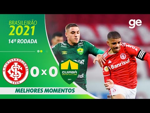 Gols e lances de Internacional x Cuiabá
