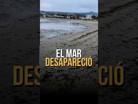 ¡Impresionante meteotsunami! El agua se retiró de las playas de Torrevieja