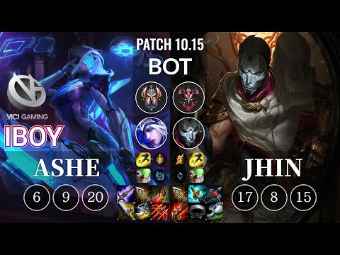 VG iBoy Ashe vs Jhin Bot - KR Patch 10.15