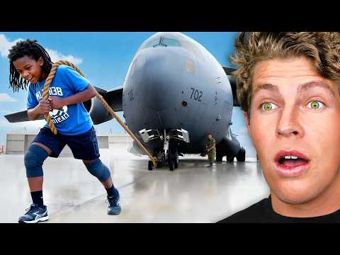 World's Strongest Kid VS Plane!