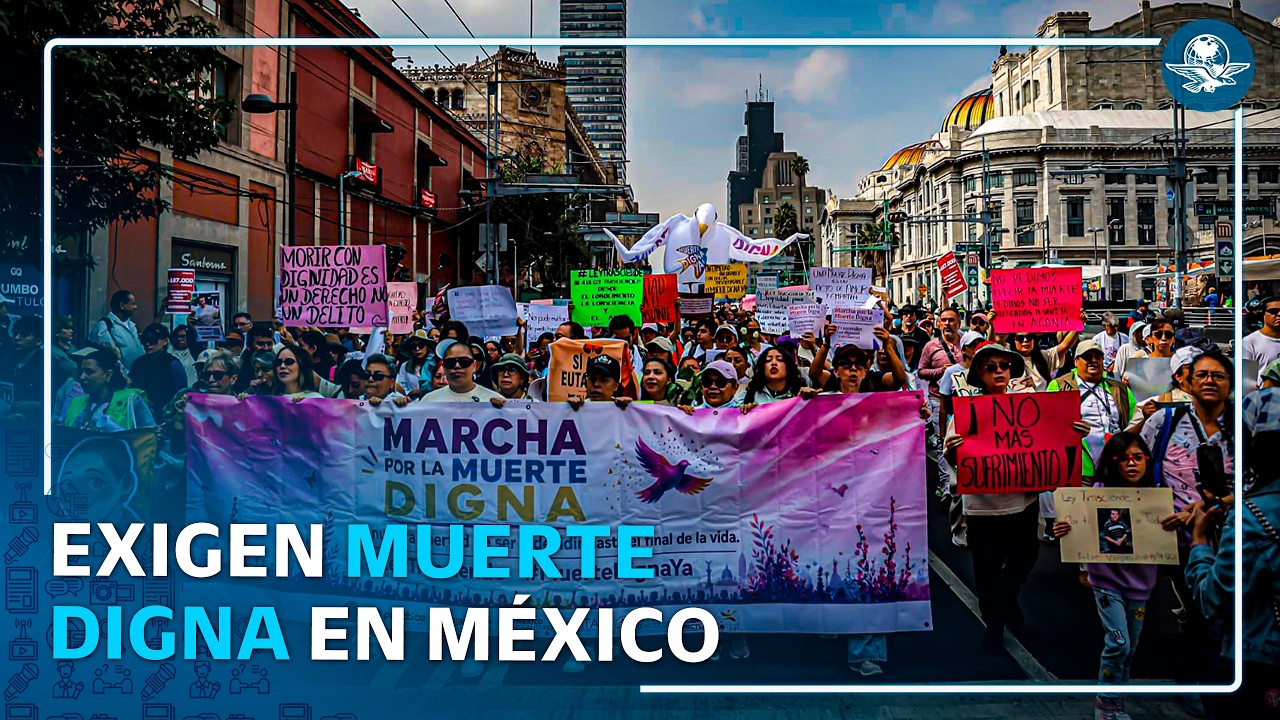 Muerte digna en México: activistas marchan en CDMX para exigir el derecho a decidir