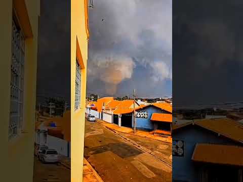 TORNADO EF2?? 🌪️ Capturado em Laranjal Paulista SP - (VENTOS DE +200 KM/H)