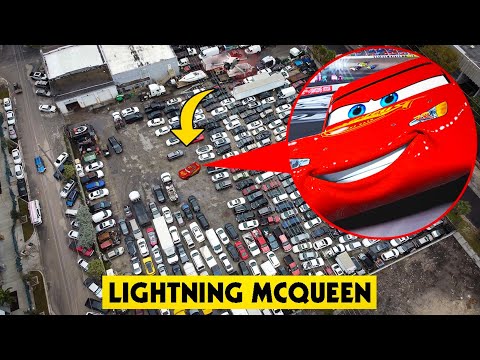 DRONE CATCHES LIGHTNING MCQUEEN FROM CARS THE MOVIE IN REAL LIFE!