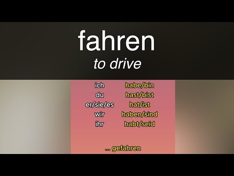 Das Verb "fahren"