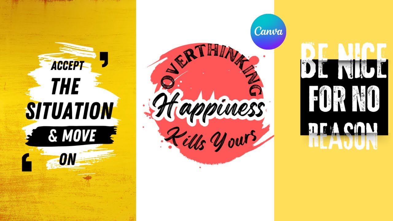 Quotes Design in Canva Tutorial