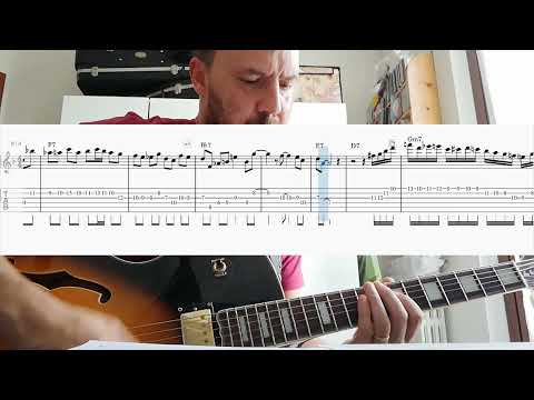 Au privave- Charlie Parker solo transcription for guitar