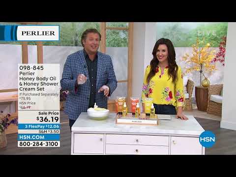 Perlier Honig-Körperöl Honig-Elixier Duschcreme-Set