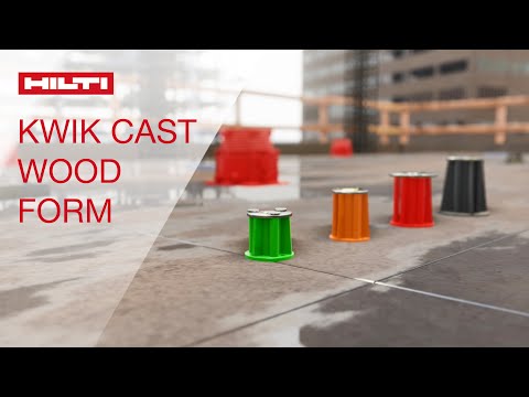 HOW TO install Hilti Kwik Cast anchors for wood form applications