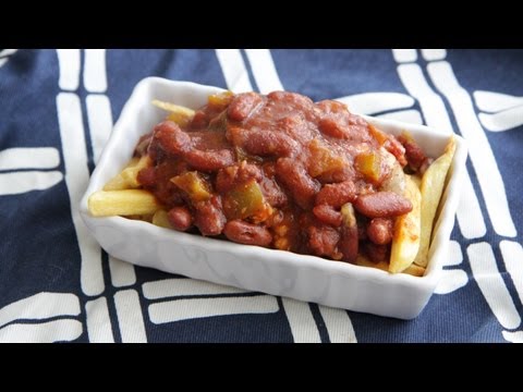 Vegan Chili Cheese Fries Recipe (9.22.12 - Day 41) Vegetarian Junk Food