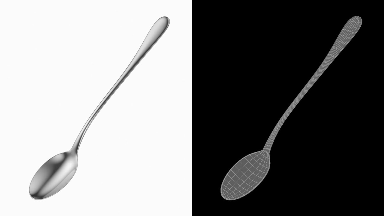 Soda Spoon Generic Cutlery 3D Model