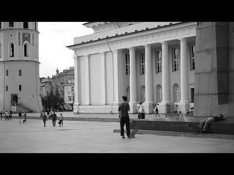 Skateboarding in Vilnius, Lithuania