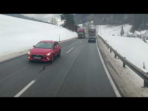 Driving in Austria, A9 Highway closed, diversion to the B138 part 1