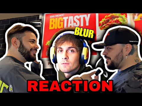 Blur reaction to Ciccio and Jok3r trying the Big Tasty