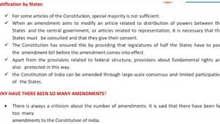 CLASS XI POLITICAL SCIENCE CHAPTER 9 CONSTITUTION AS A LIVING DOCUMENT PART4