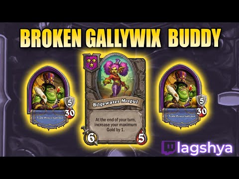 GALLYWIX'S BUDDY IS TOO MUCH GOLD | Hearthstone Battlegrounds