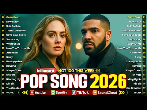 Billboard Top 50 This Week 🍒 Adele, Bruno Mars, The Weeknd, Selena Gomez, Maroon 5, Ed Sheeran