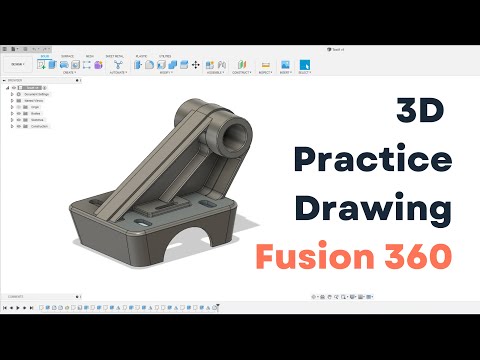 Making 2D practice drawing in Fusion 360