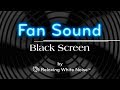 Fan Sound Black Screen | Fall Asleep and Remain Sleeping | Dark Screen White Noise 10 Hours