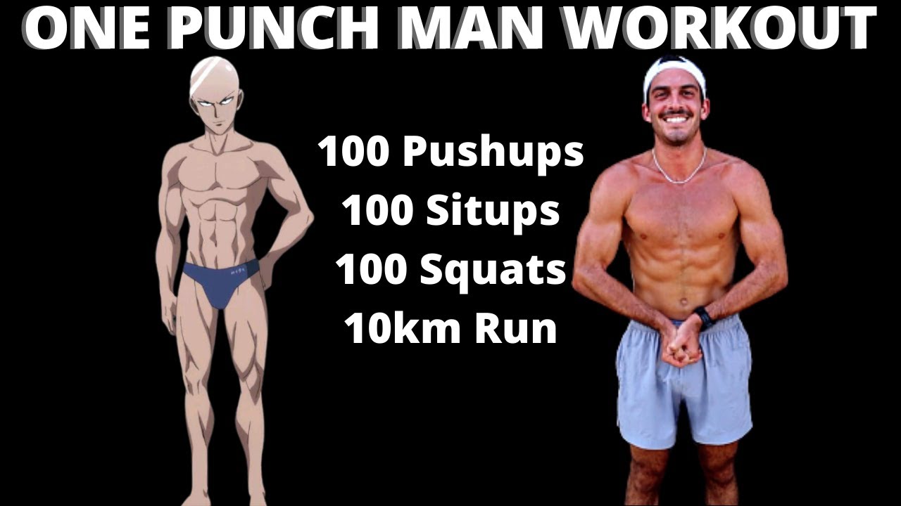 I DID THE ONE PUNCH MAN WORKOUT AS FAST AS POSSIBLE | SUB 1 HOUR thumnail