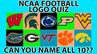 NCAA FOOTBALL LOGOS - Can you name them all?
