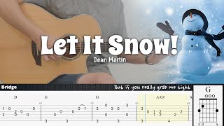 Let It Snow! - Dean Martin | Fingerstyle Guitar | TAB + Chords + Lyrics