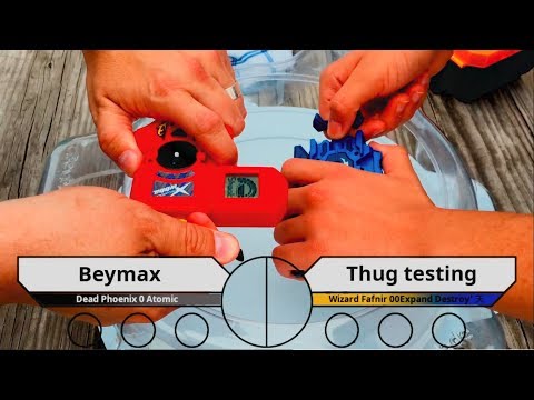 WBO Beyblade Tournament Battle: Beymax vs Thug testing - Beigoma Blues #BeybladeBurst