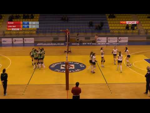 IZVJESTAJ ODBOJKA KUP CG 1   2 FINALE DAME  RUDAR   LUKA BAR 0   3