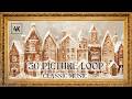 40 Most Beautiful Holiday Christmas Village Oil Paintings Winter TV Art Slideshow With Music