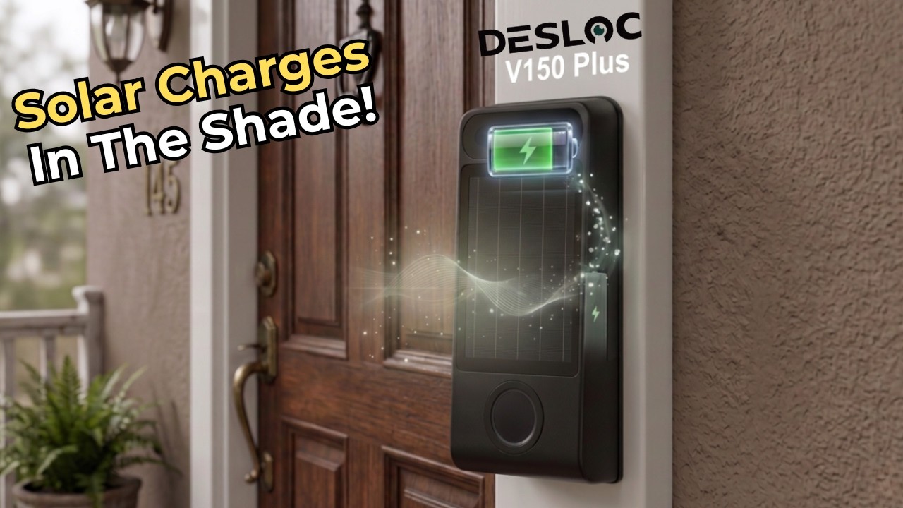 Desloc V150 Plus: World First Self-Charging Solar Smart Lock. Never Charge Again.