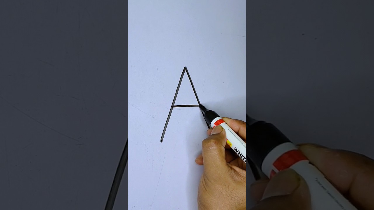 Drawing with A #abcddrawing #abcd #shorts #art #ladybug #insects #easydrawing