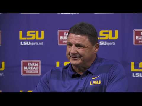 Video: LSU Coach Ed Orgeron: 'You Gotta Win This Game'