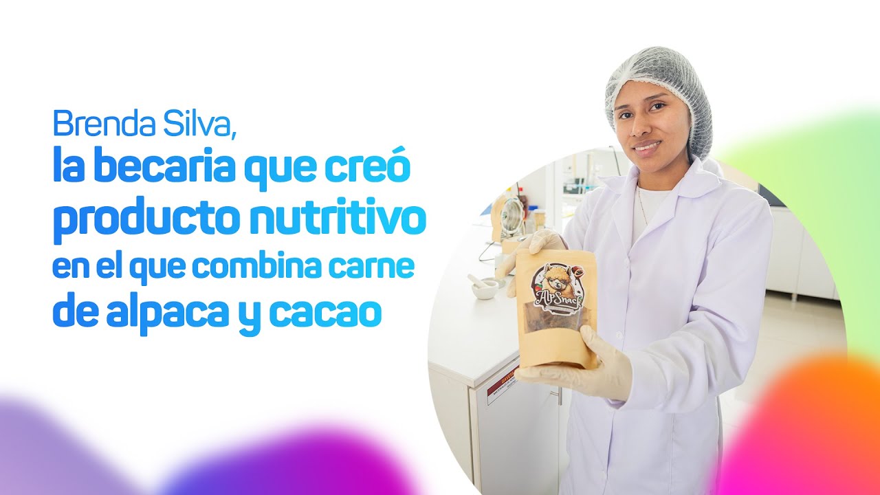 Brenda Silva, la becaria que creó producto nutritivo que combina carne de alpaca y cacao cusqueño