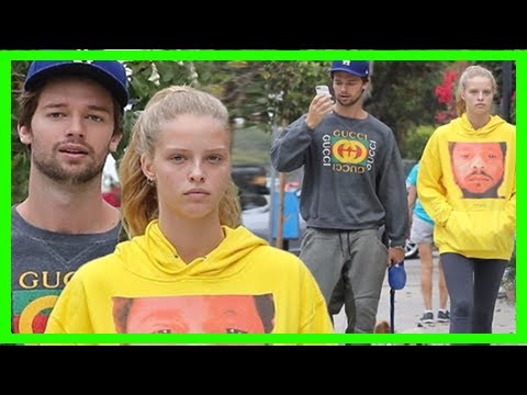 Breaking News | Patrick schwarzenegger and abby champion walk their pet pooch in la