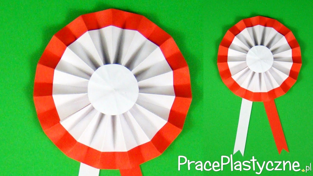 Kotylion z papieru kolorowego