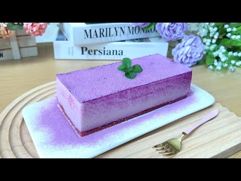 No-Bake Cheese Taro Cake#cheesecakerecipe#tarocakerecipe