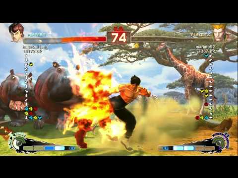 hageshii jeng [Fei] vs marimo52 [Guile] SSF4 Japanese Online Ranked Matches - TRUE-HD