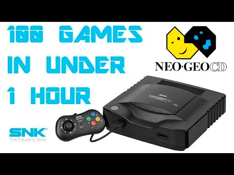 100 SNK Neo Geo CD Games In Under 1 Hour