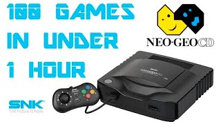 100 SNK Neo Geo CD Games In Under 1 Hour