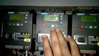 How to run manually SINAMICS V20