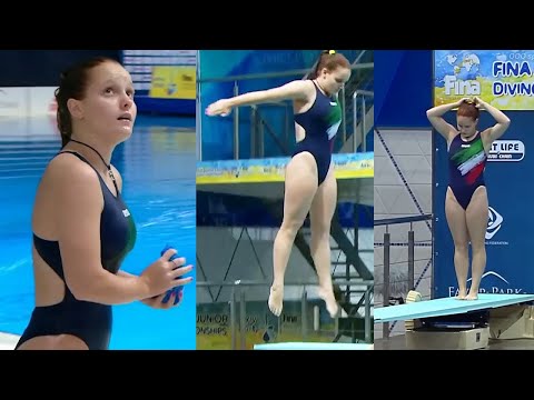 QQQsports - Chiara Pellcani from Italy - 3m Springboard - Junior Diving Championships #diving