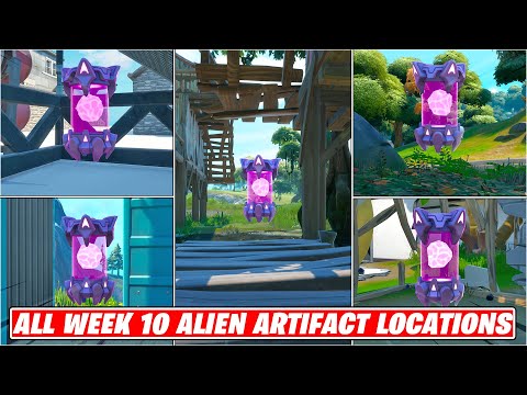 Fortnite All week 10 Alien Artifacts Locations! Chapter 2 Season 7