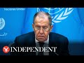 Live: Russia foreign minister Lavrov attends UN Security Council meeting on Ukraine