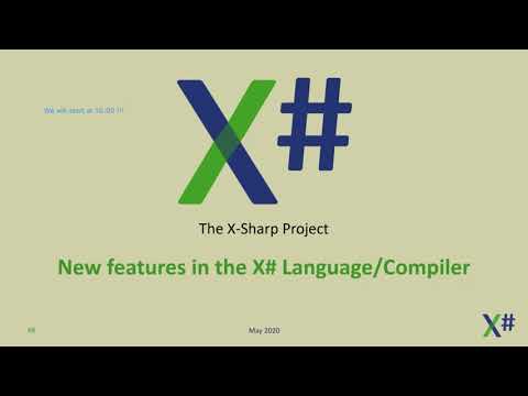 , title : 'Beginner Level: New Features in the X# Language and Compiler'