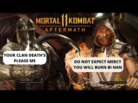 Mortal Kombat 11 | Scorpion vs Noob Saibot all Fighting Intros.