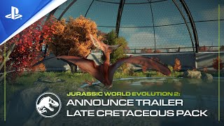 Jurassic World Evolution 2 - Trailer d'annonce du pack Crétacé supérieur | PS4, PS5