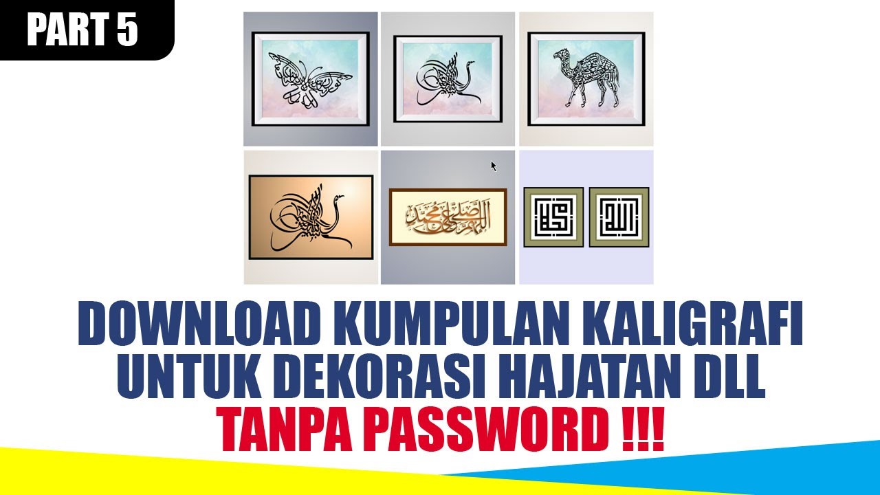 [PART 5] DOWNLOAD KALIGRAFI DEKORASI HAJATAN COREL DRAW CDR X5 TANPA PASSWORD