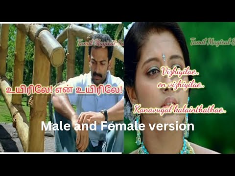 உயிரிலே என் உயிரிலே❤ Male and Female version Love sad songs lyrics From வெள்ளித்திரை #lovefailure💔